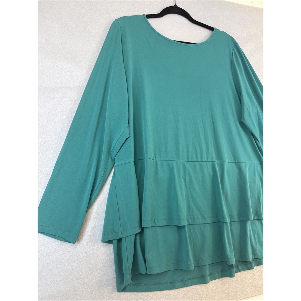 Susan Graver Modern Essentials Woman's Size 1X Blouse - Picture 2 of 7